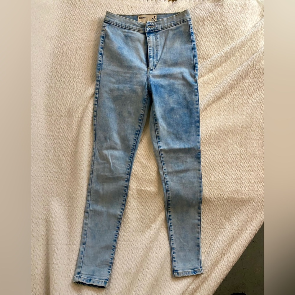 Garage Light Blue Skinny Jeans